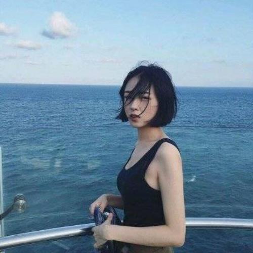 迷人海边风景美女背影头像，气质迷人令人陶醉-10