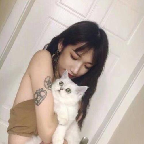 清新可爱！高清女生真人抱猫头像清晰图片分享-7