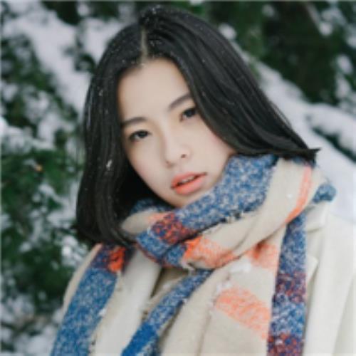 清新雪中女生头像，冰雪中女生头像图片分享-4