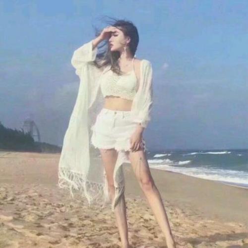 高清海边美女微信头像图片，迷人的海边美女头像推荐-16