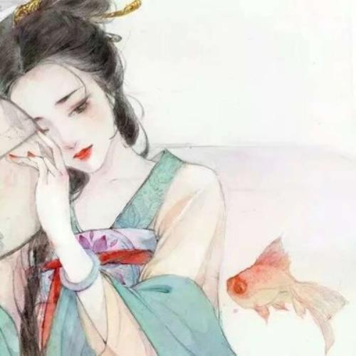 古风风格的中式动漫女头图片，古风风格中式动漫女头插画欣赏-5