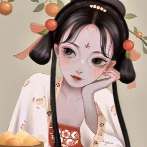 高清唯美古风女生手绘头像图片，冷艳古风美女头像手绘插画-4