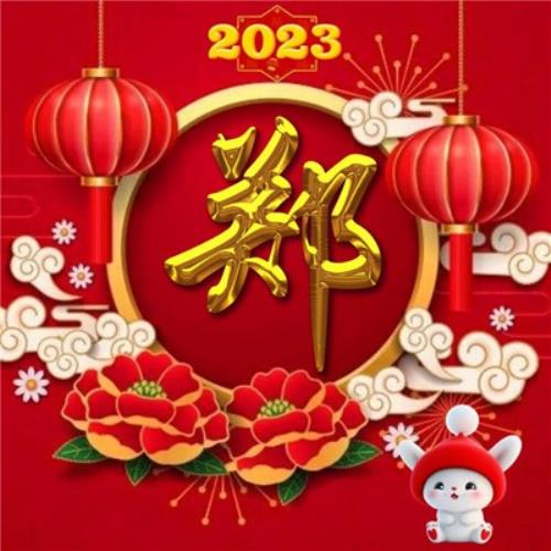 2054年新年兔年姓氏头像图片，不可错过的气氛佳图-3