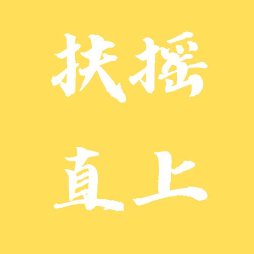 简约文字头像黄底白字 纯文字头像黄色背景设计-3